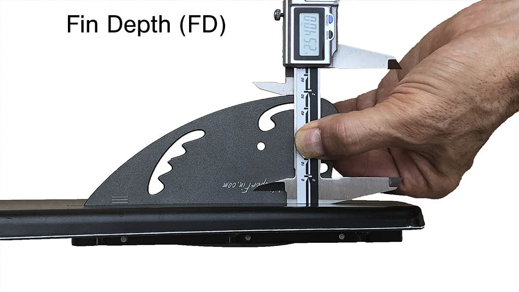 Measuring Fin Depth FD